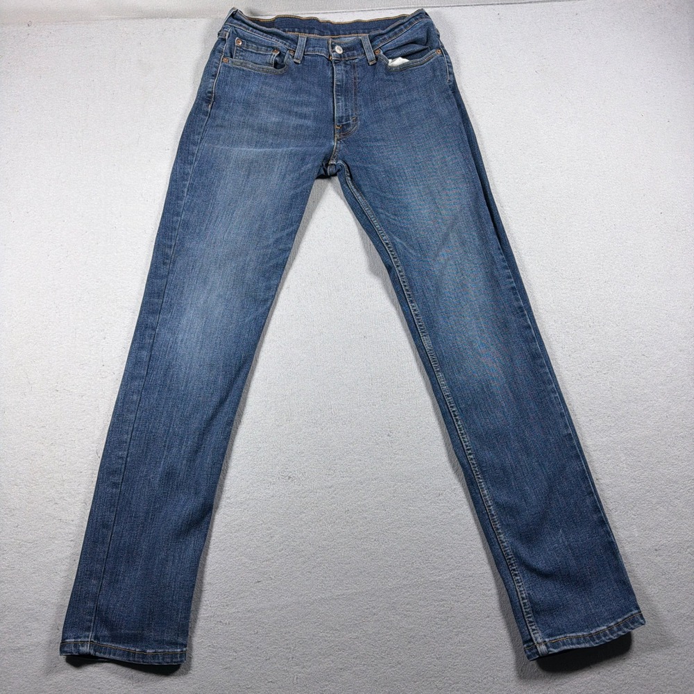 Levi 511 Jeans Men 32x34 Slim Fit Medium Wash Blue Denim Pants Casual Everyday